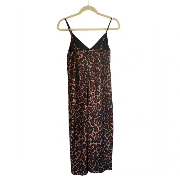 NWT J CREW LEOPARD SLIP DRESS - Picture 4 of 8